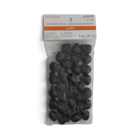 Halloween Black Skull Decorative Filler, 5 oz