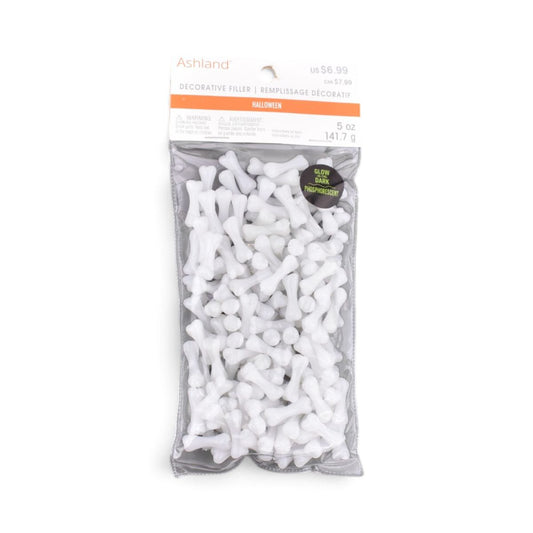Glow-in-the-Dark Bones Decorative Filler, 5 oz