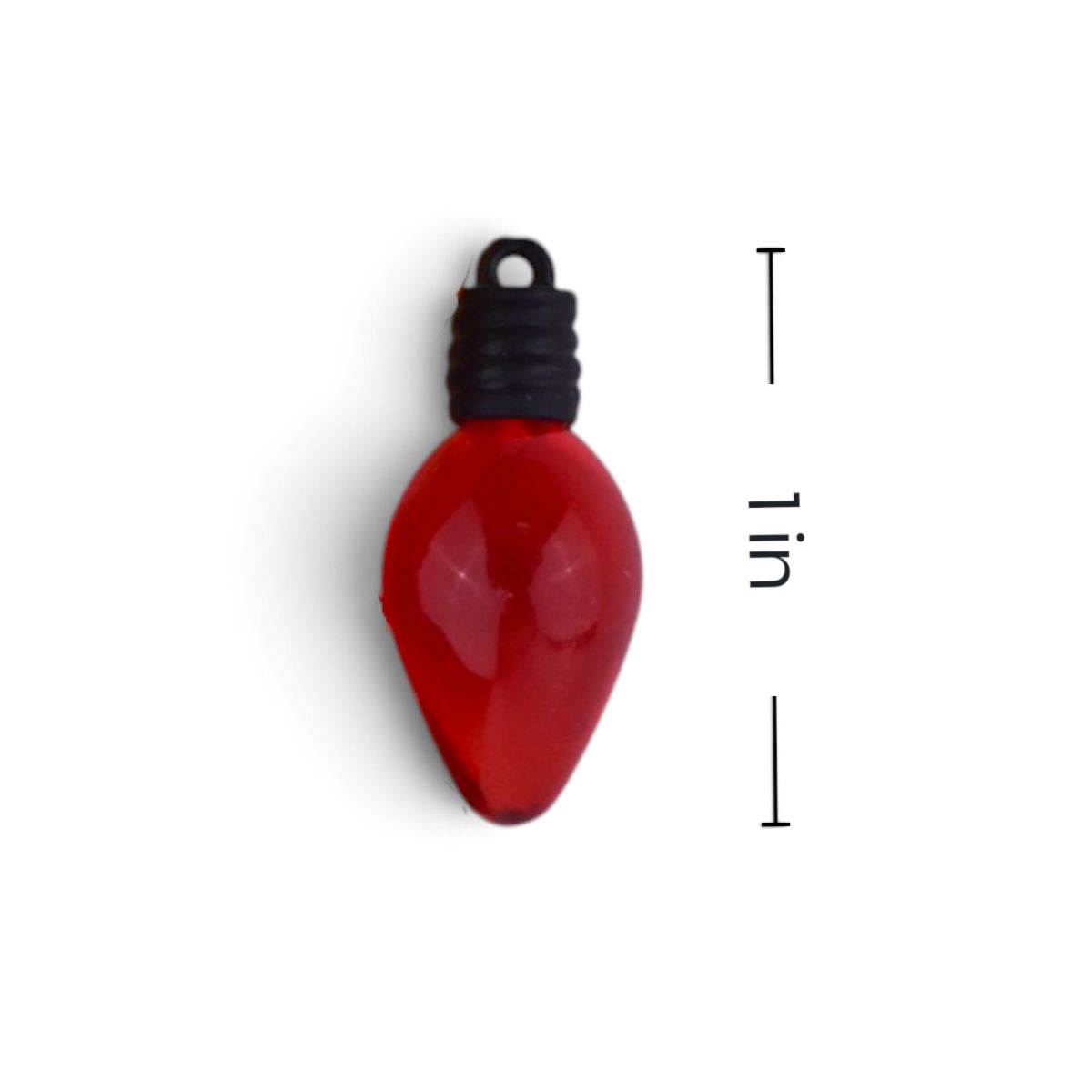 Christmas Light Bulb Buttons, 10 Pieces