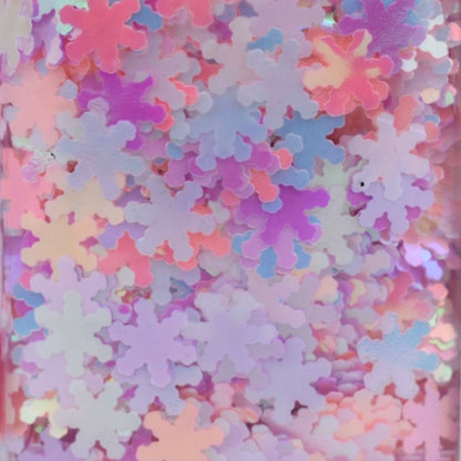 Christmas Pink Snowflake Specialty Glitter, .45oz