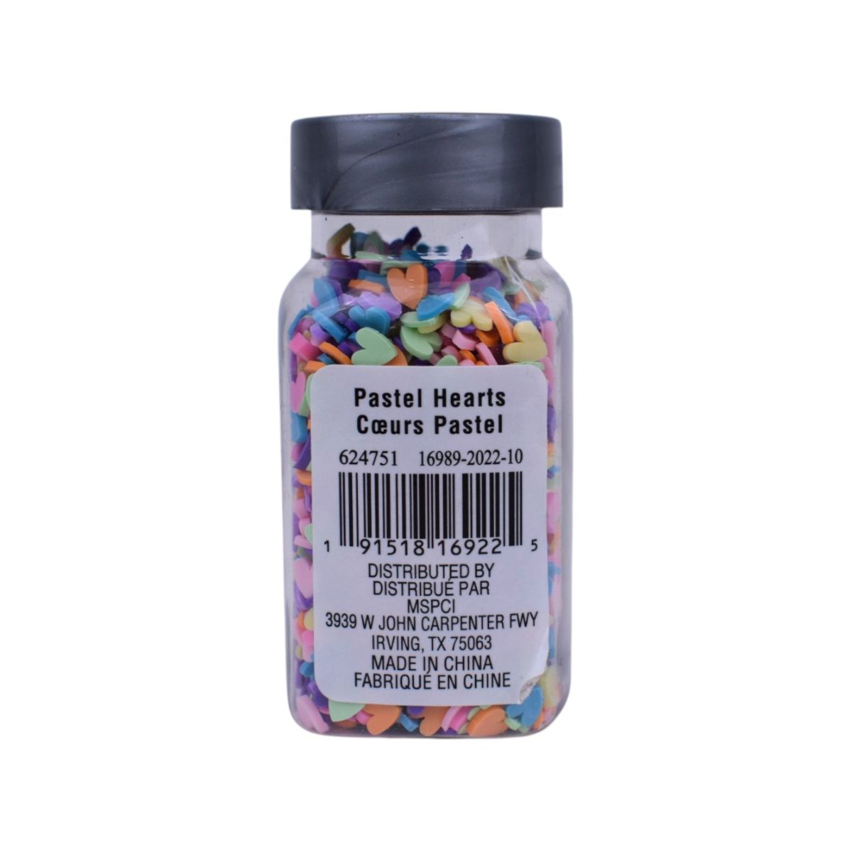 Multicolor Heart Specialty Polyester Glitter, 1.2 oz