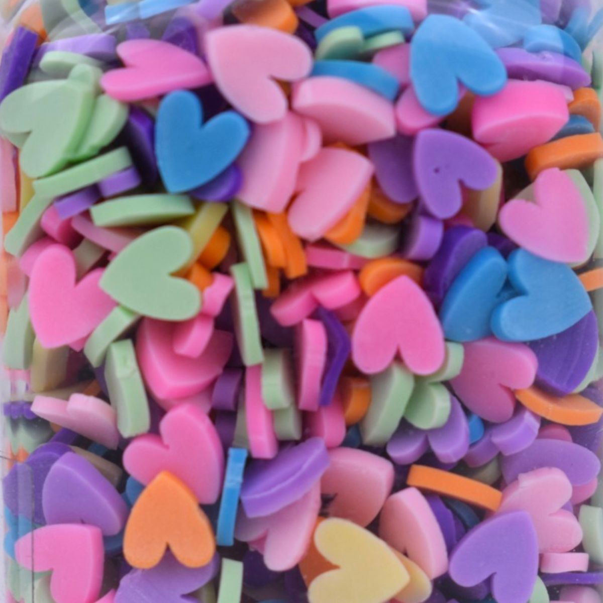 Multicolor Heart Specialty Polyester Glitter, 1.2 oz