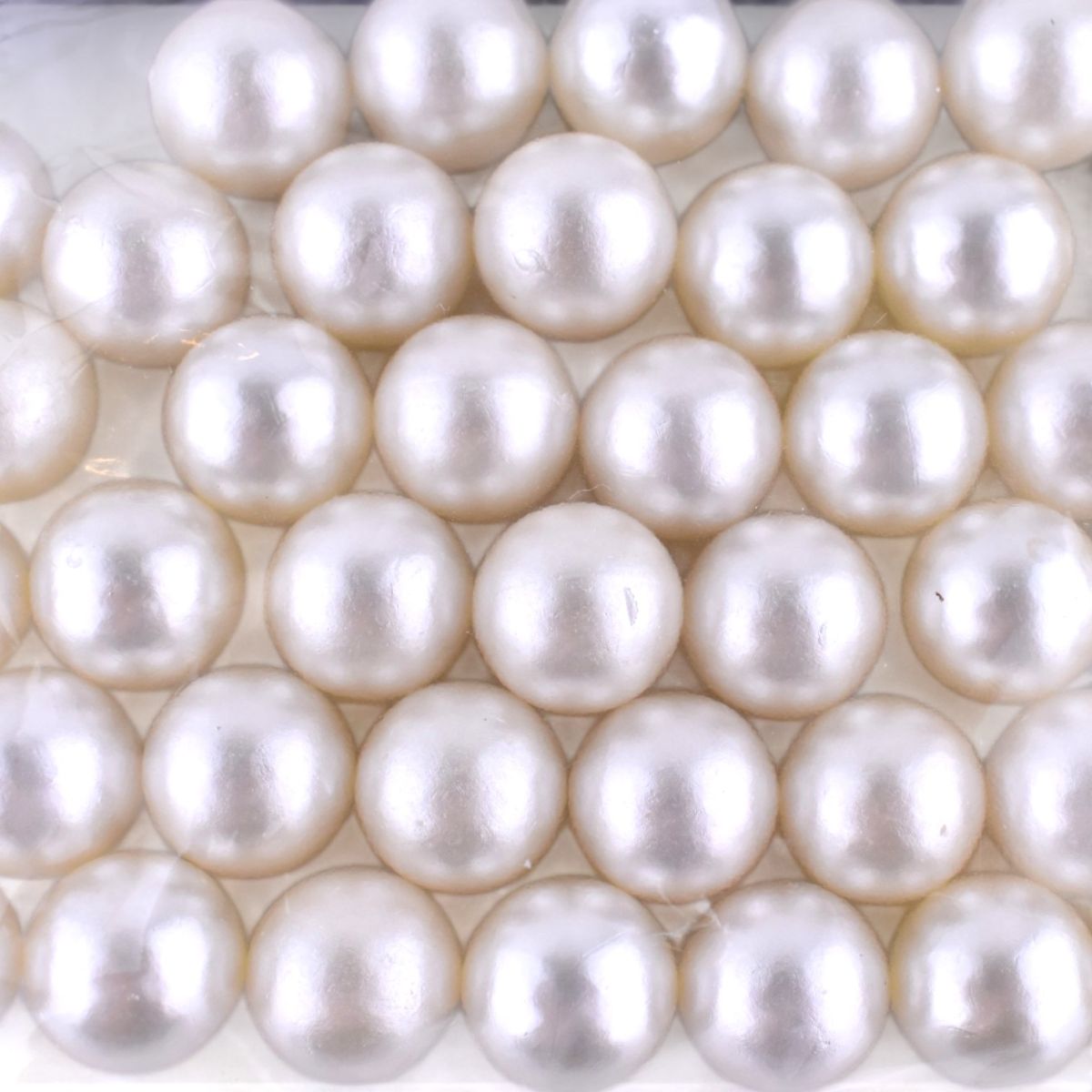 Faux Pearl Beads, White, 40 Count