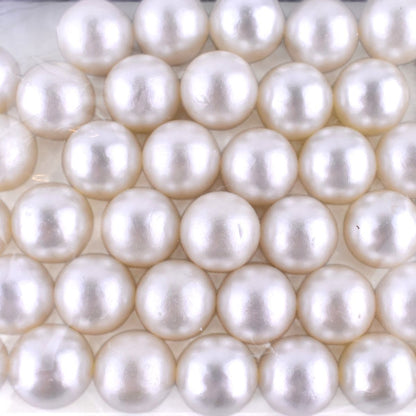 Faux Pearl Beads, White, 40 Count