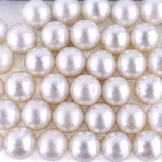 Faux Pearl Beads, White, 40 Count