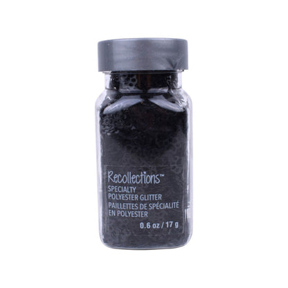Black Paw Print Specialty Polyester Glitter, 0.6 oz