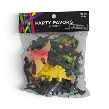 Miniature Dinosaur Party Favors, 24 Count