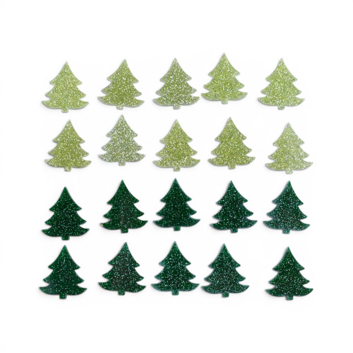 Acrylic Christmas Trees, 20 Pieces