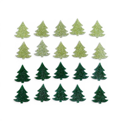 Acrylic Christmas Trees, 20 Pieces