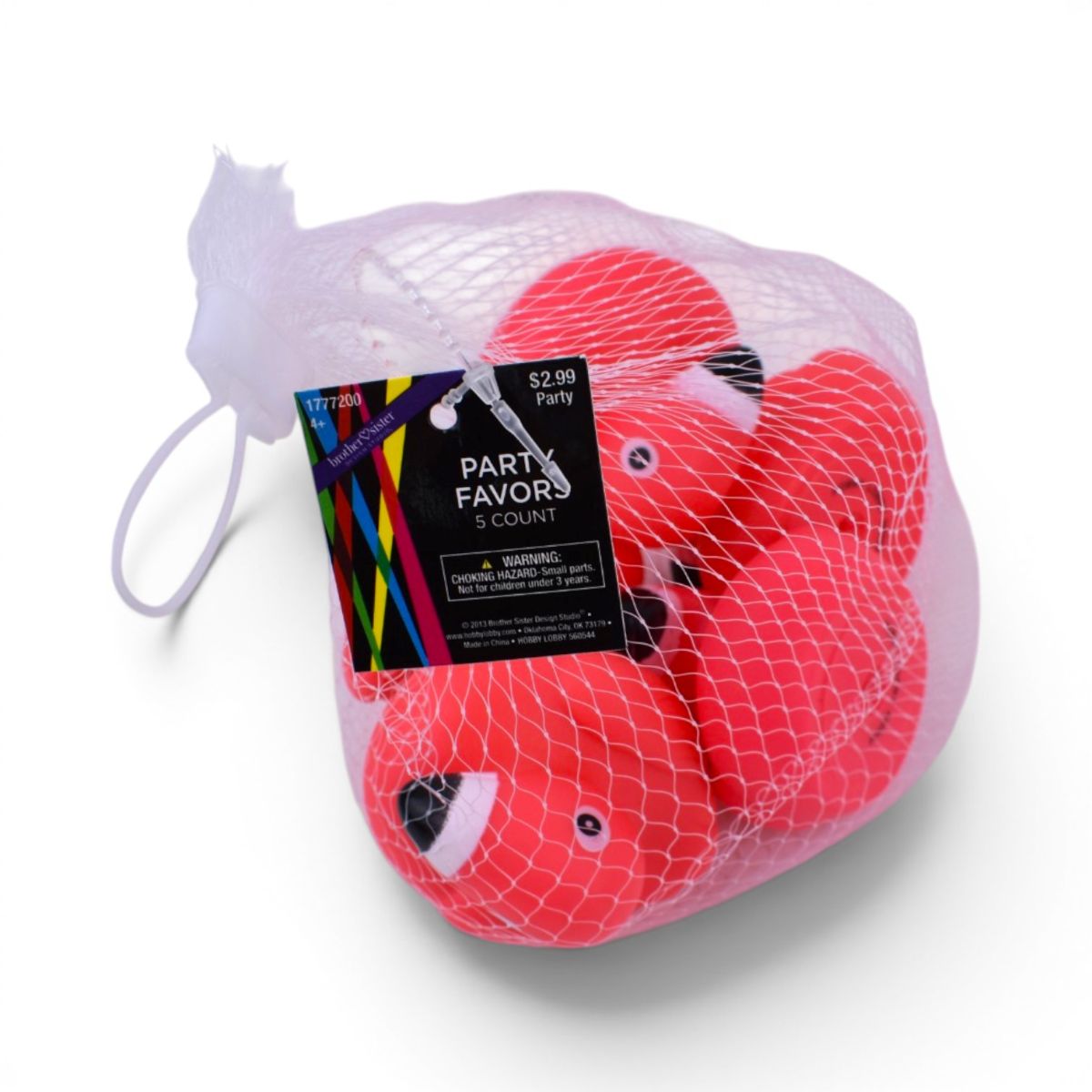 Flamingo Party Favors, 5 Count
