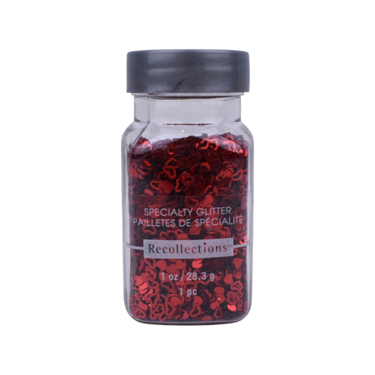 Red Hearts Specialty Glitter Sequins, 1 oz