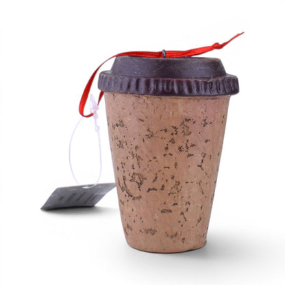 Life Happens Coffee Helps Wooden Ornament