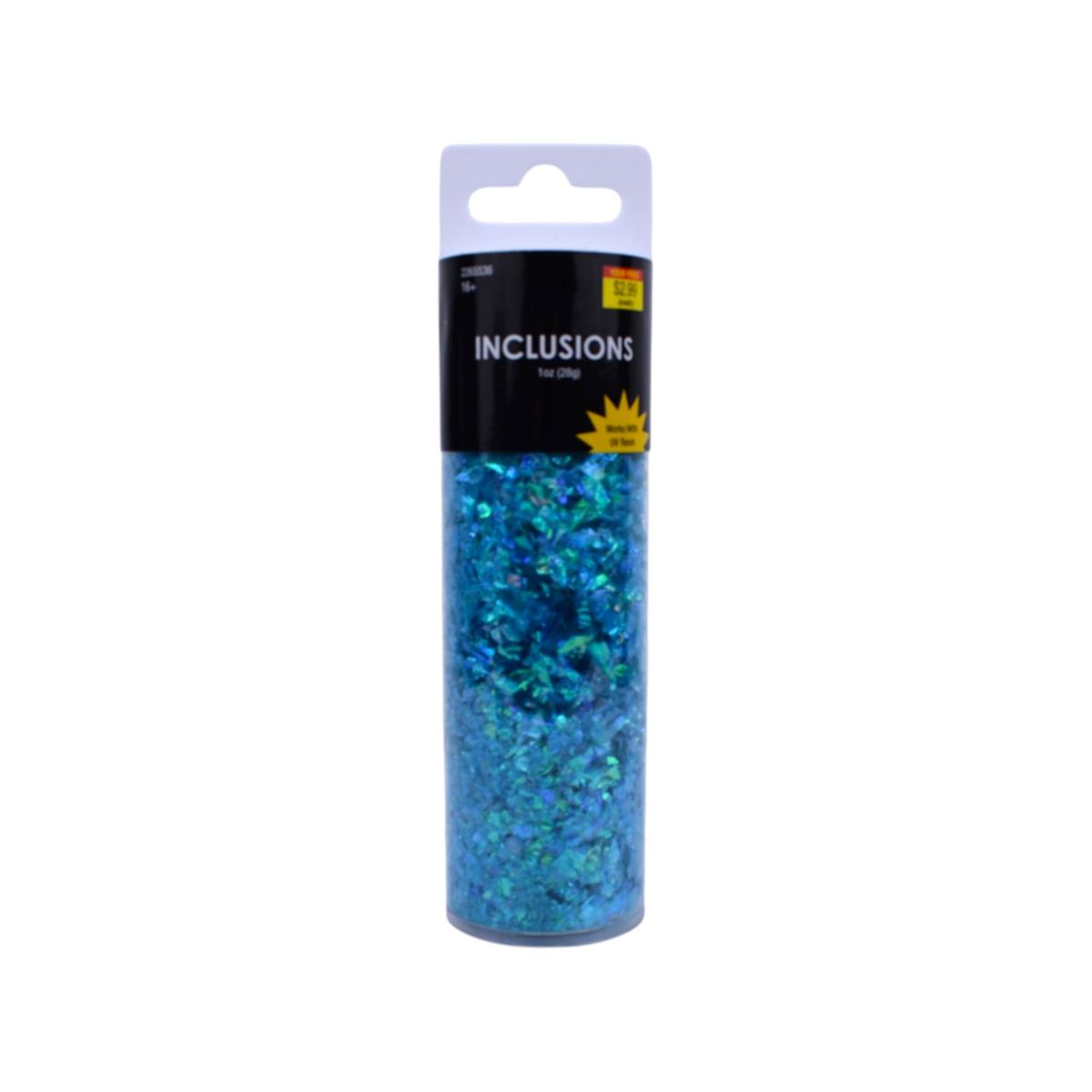 Blue Iridescent Inclusions, 1 oz Jar