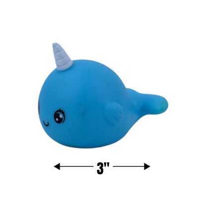 Blue Narwhal Party Favors, 5 Count