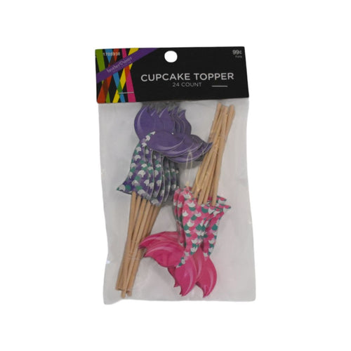 Mermaid Cupcake Toppers, 24 Count