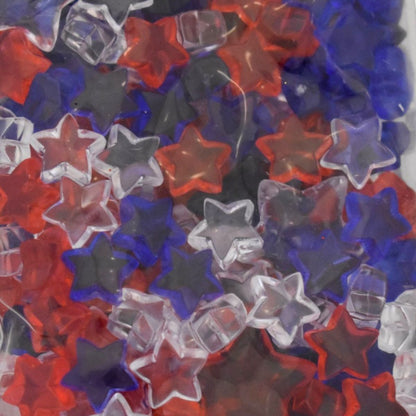July 4th Table Scatters and Fillers, Red, Clear & Blue