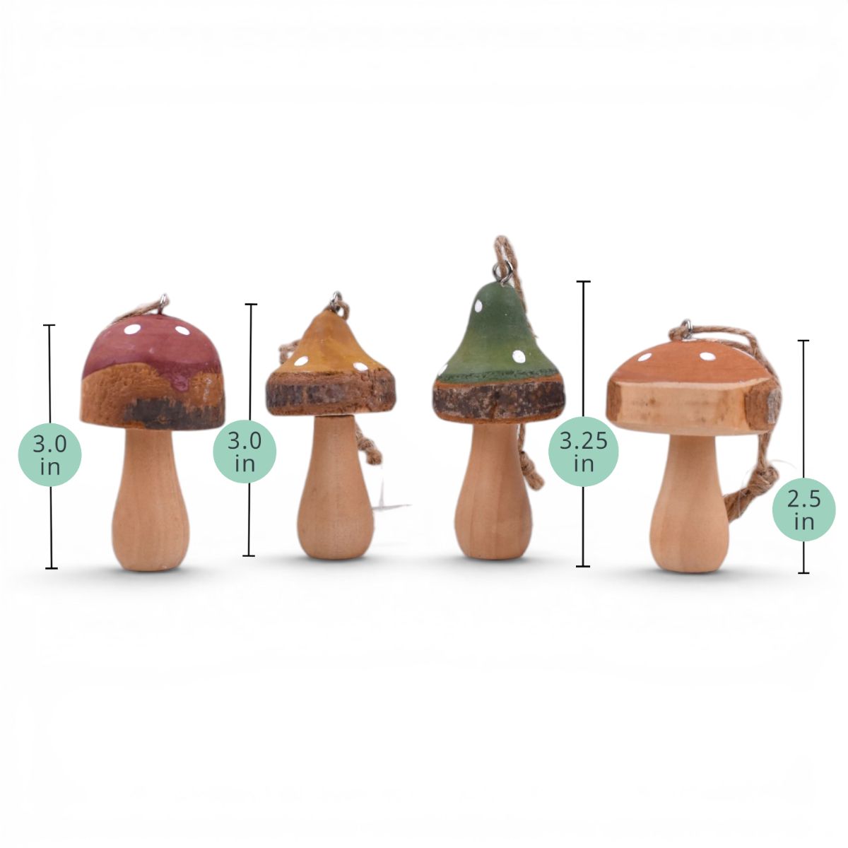 Rustic Country Mushroom Ornament