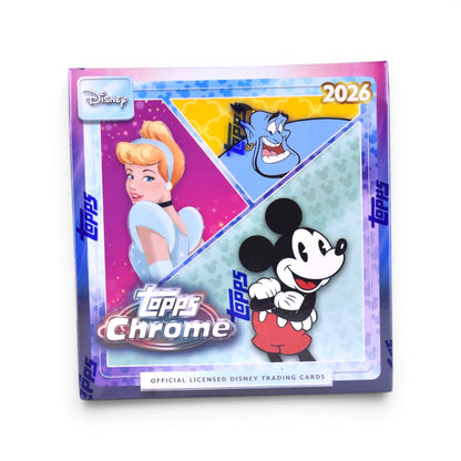 2026 Topps Chrome Disney Trading Cards Sealed Mega Box