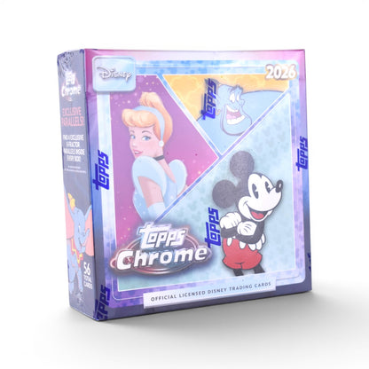 2026 Topps Chrome Disney Trading Cards Sealed Mega Box