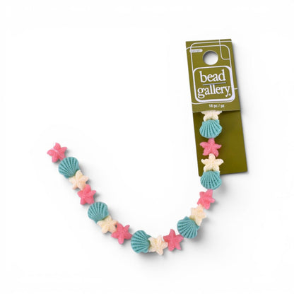 Resin Seashore Mix Beads, 18 pc