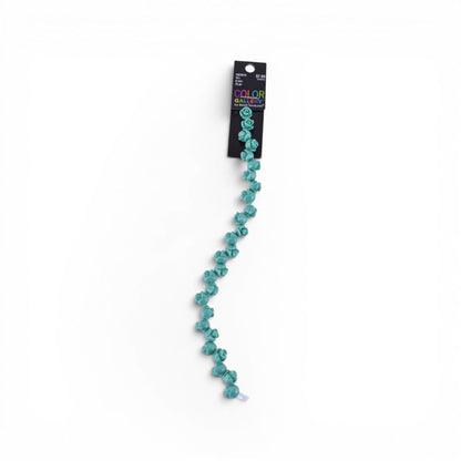 Turquoise Rose Beads, 25 pc