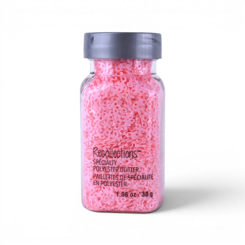 Pink Breast Cancer Ribbon Specialty Polyester Glitter, 1.06oz