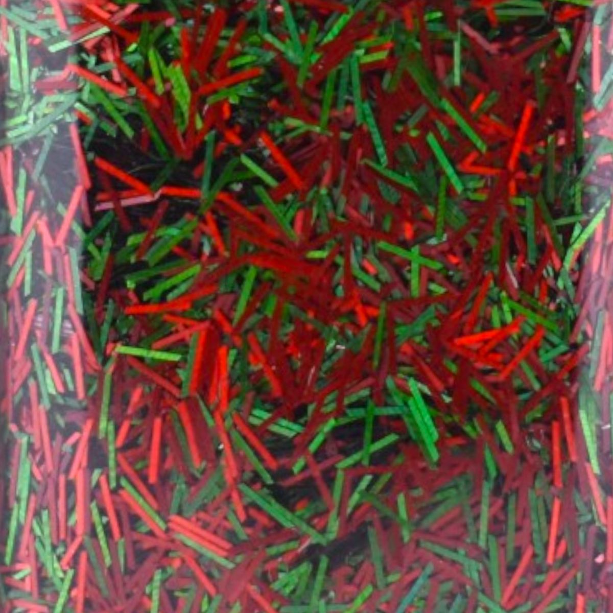 Red and Green Tinsel Glitter, 0.92oz