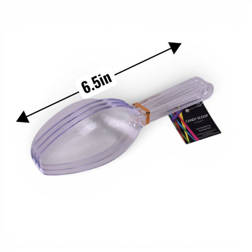 Clear Candy Scoops, 6.5 Inches, Set of 3