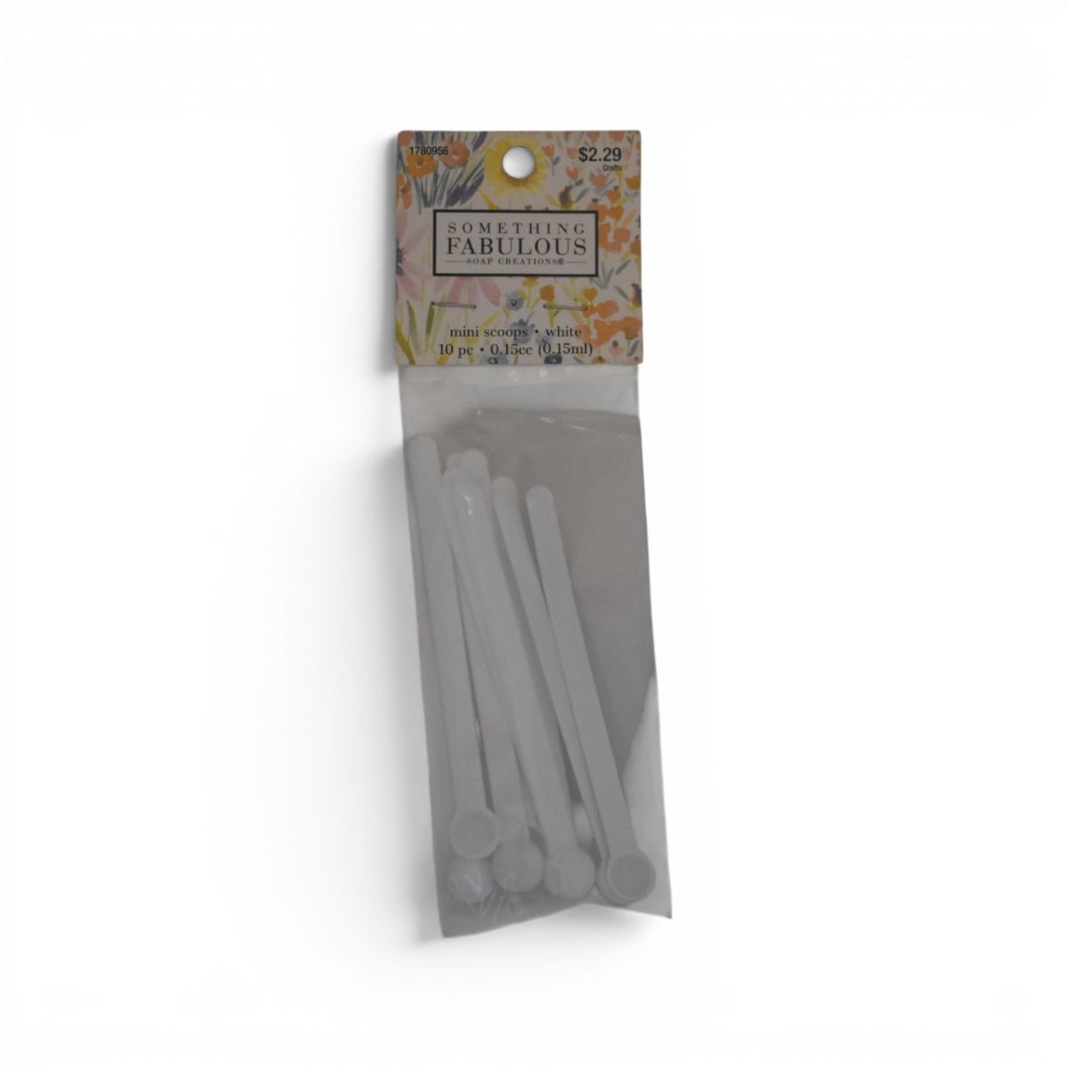 White Mini Scoops, 10 Piece Set