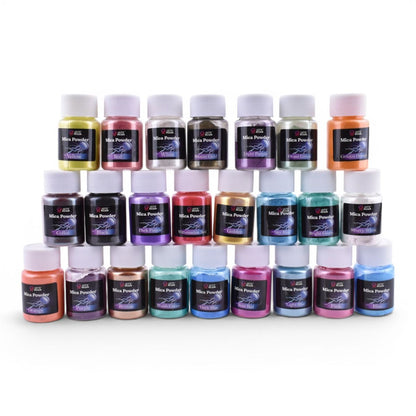 Mica Powder, Set of 24 Colors