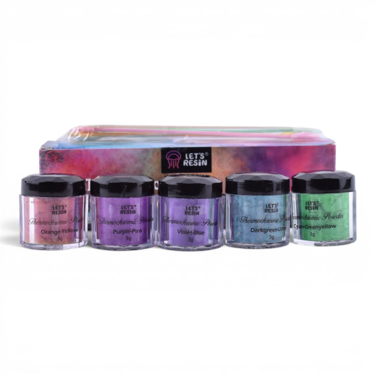 Thermochromic Powder Set, 5 Colors