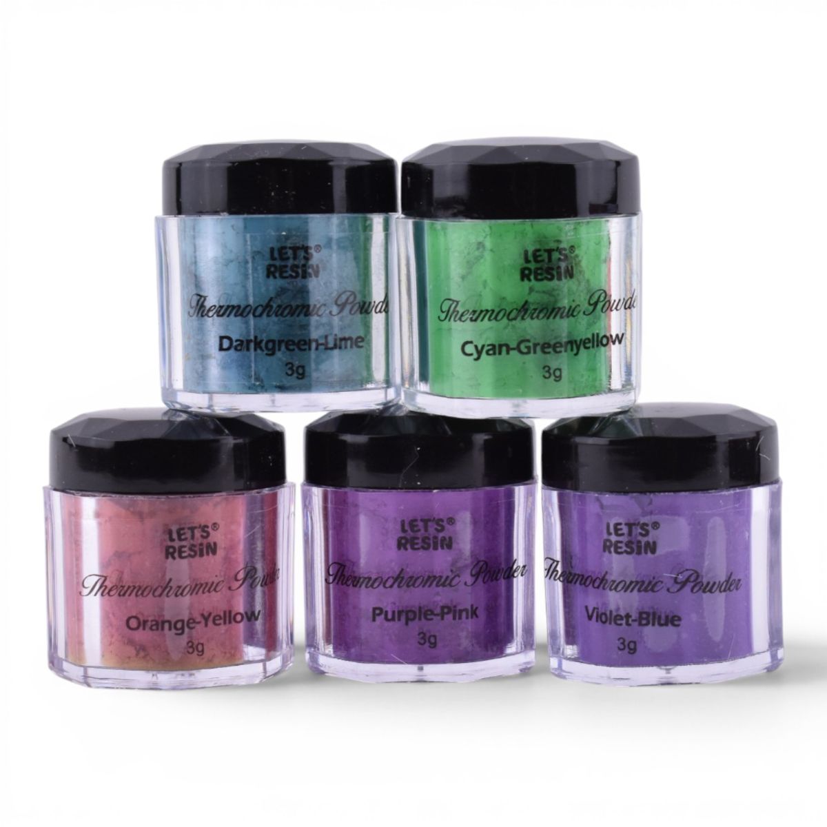 Thermochromic Powder Set, 5 Colors