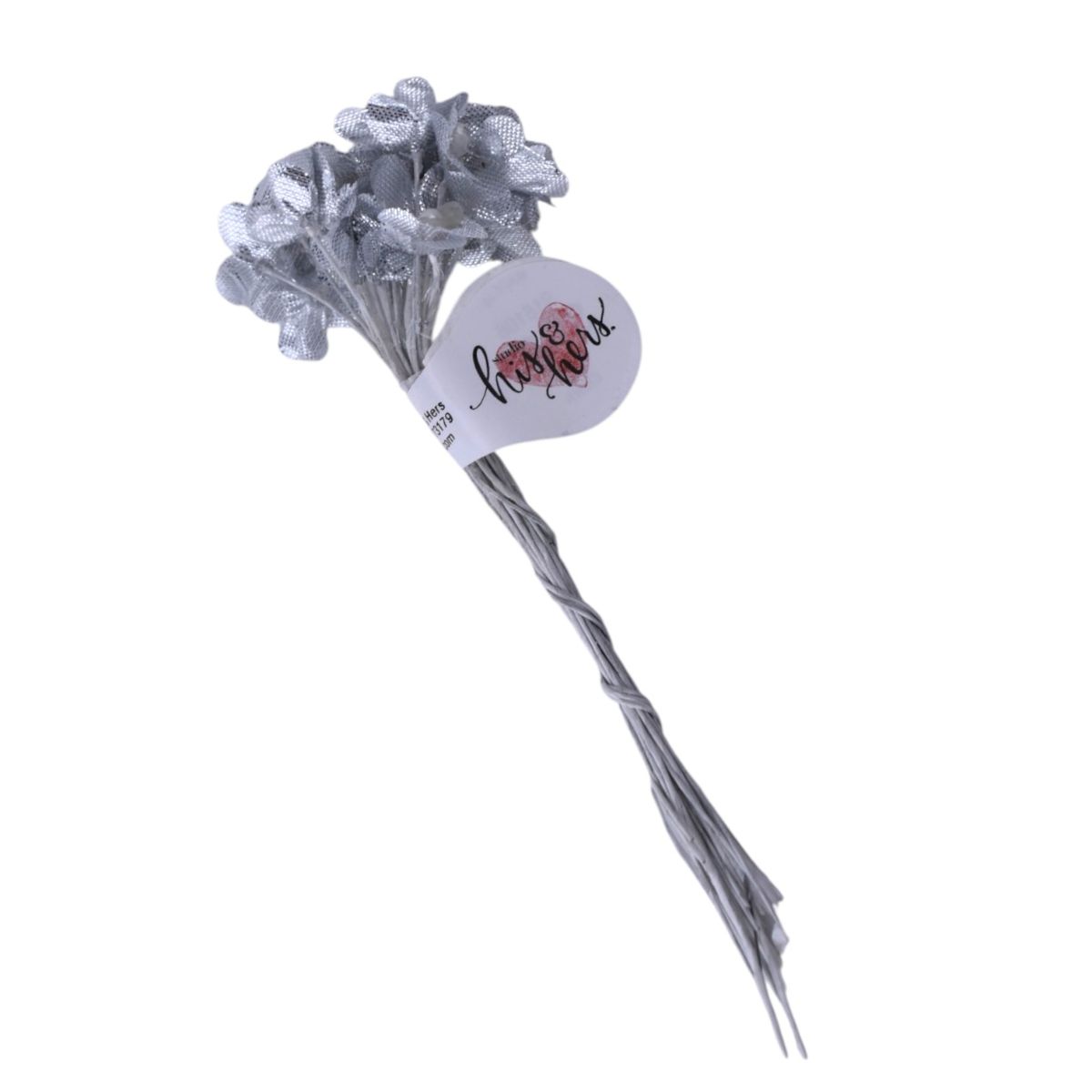 Silver Floral Picks , Pack of 24