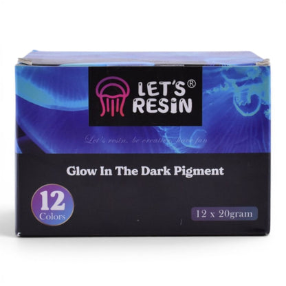 Glow In The Dark Pigment, 12 Colors