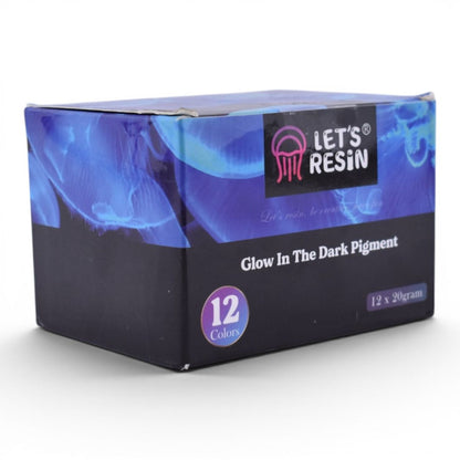 Glow In The Dark Pigment, 12 Colors