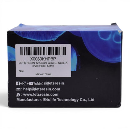Glow In The Dark Pigment, 12 Colors