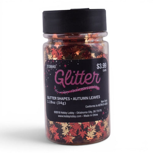 Autumn Leaves Glitter Shapes, 1.19oz