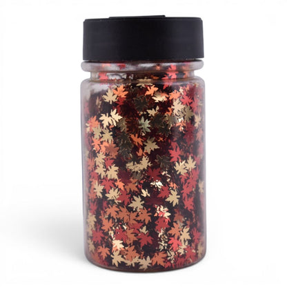 Autumn Leaves Glitter Shapes, 1.19oz