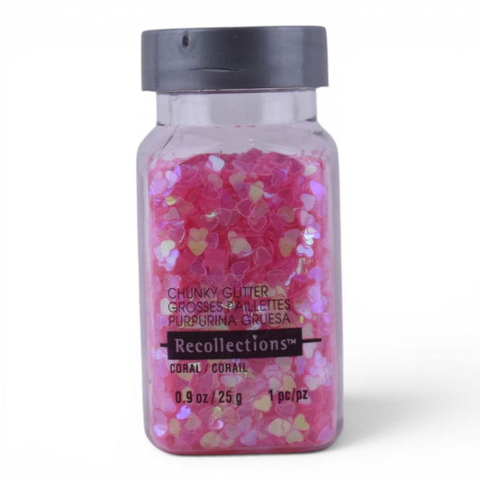 Chunky Glitter Heart Sequins, 0.9 oz