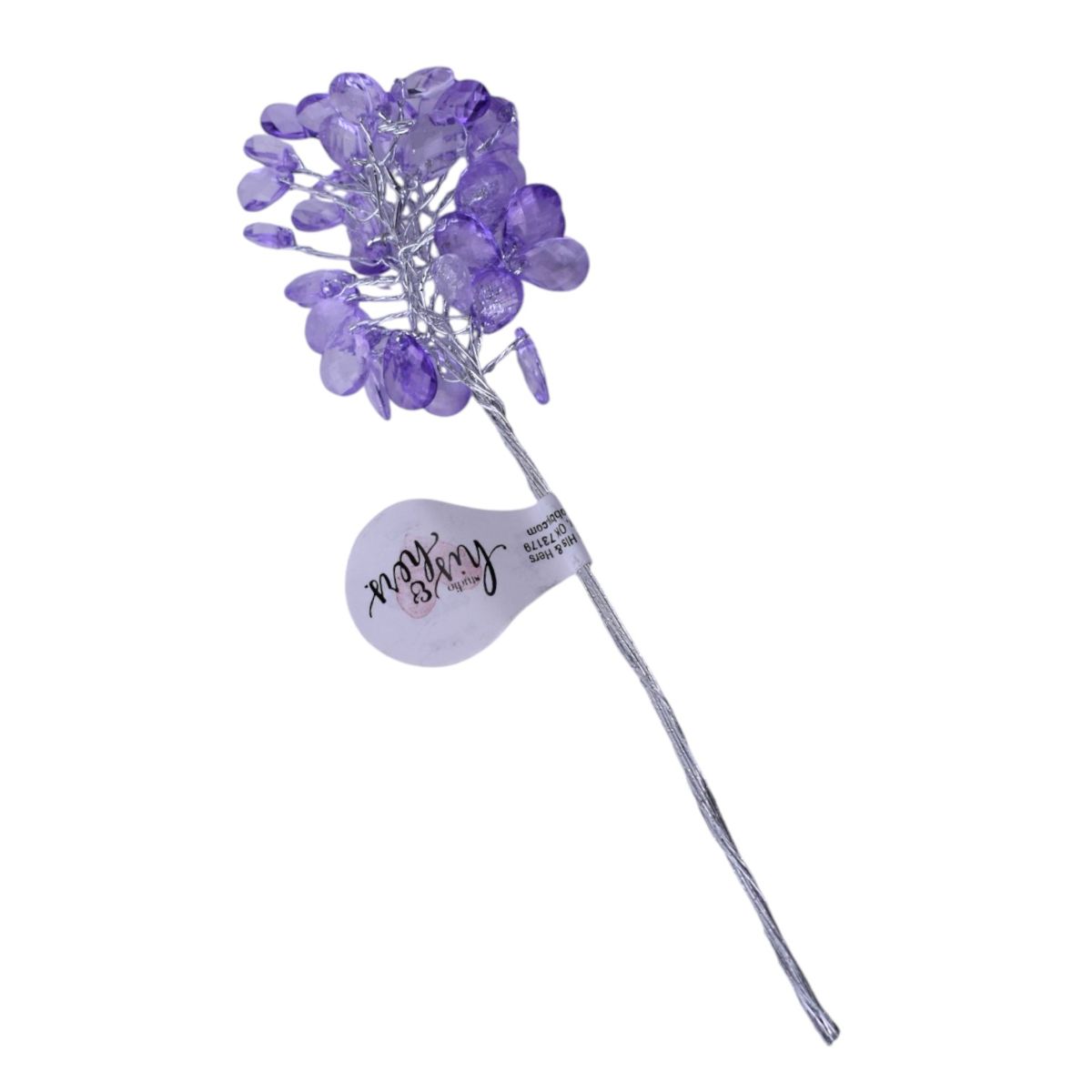 Purple Faceted Bead Picks - Set of 8