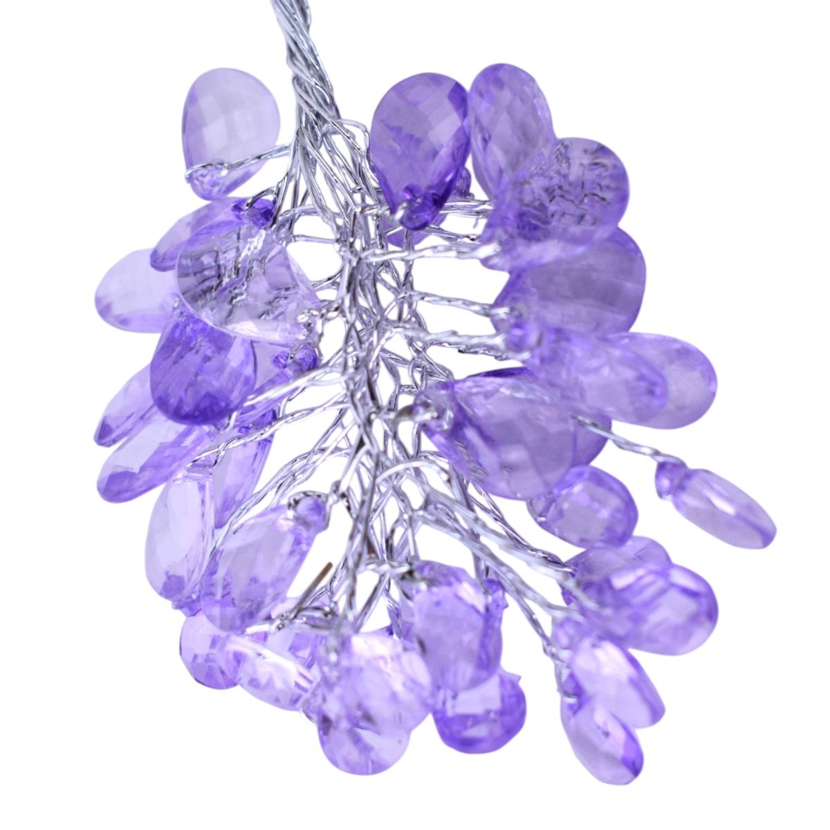 Purple Faceted Bead Picks - Set of 8
