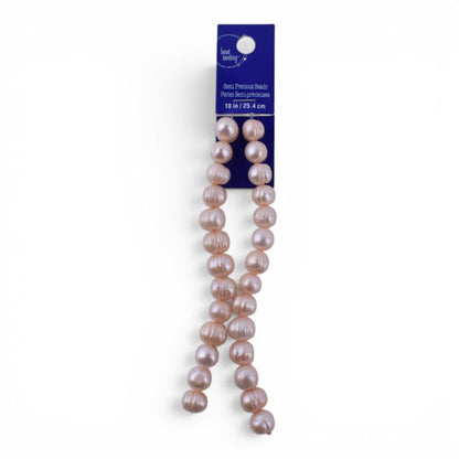 Semi Precious Pearl Beads, 10in Strand