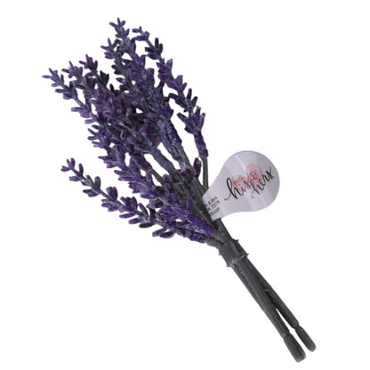 Purple Wax Lavender Bunch, 7 inches