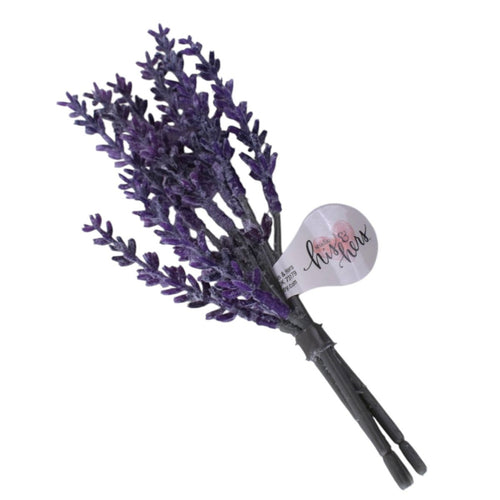 Purple Wax Lavender Bunch, 7 inches