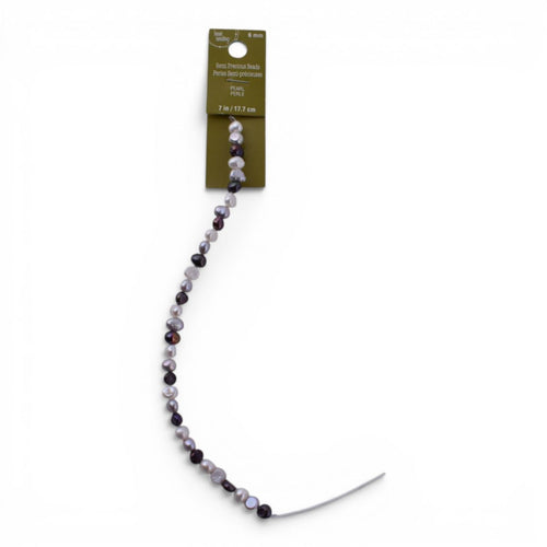 Bead Landing Semi Precious Pearl Beads 6mm, 7 Inch Strand