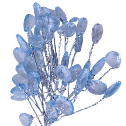 Blue Faceted Bead Picks - Set of 8