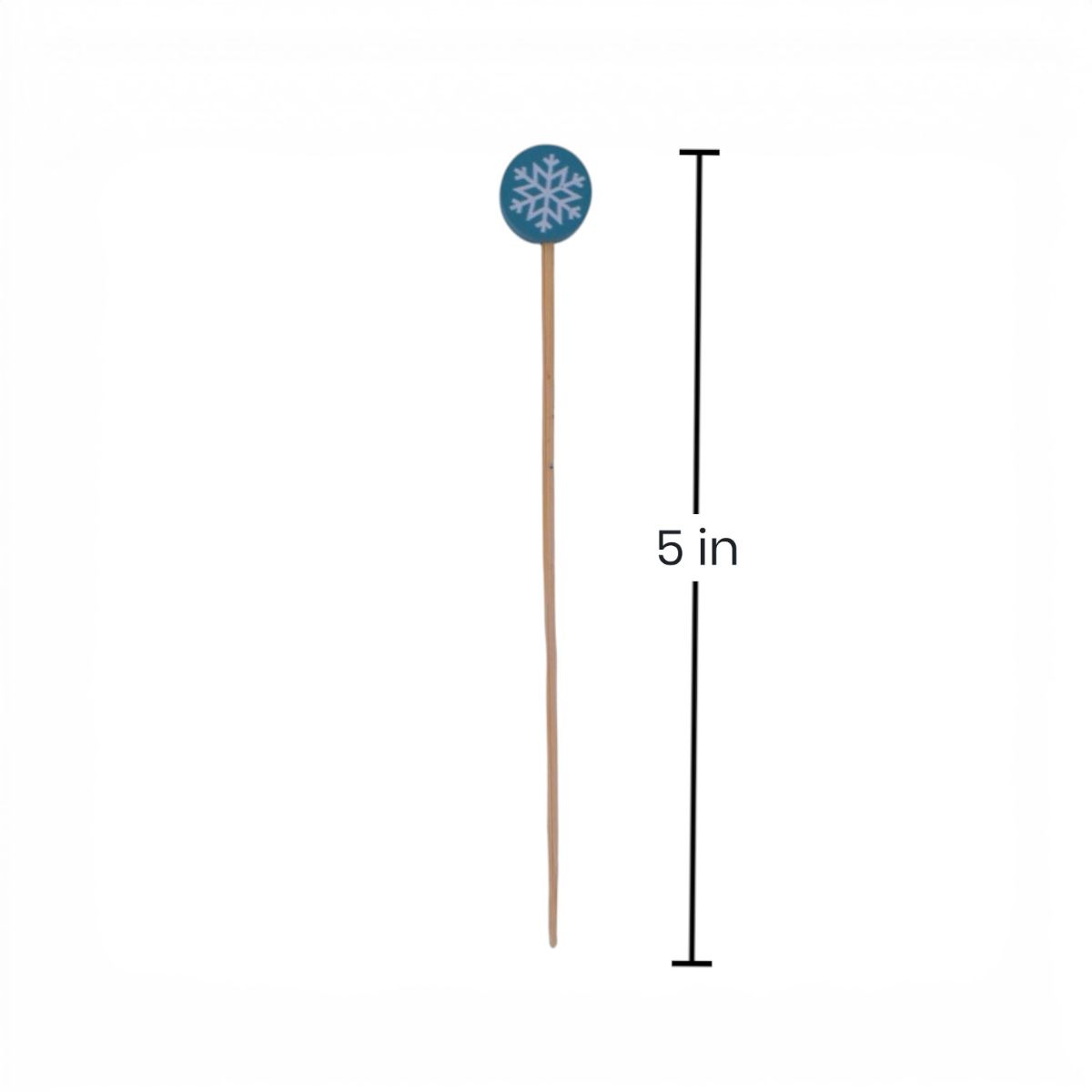 Snowflake Bamboo Skewers, 100 Count