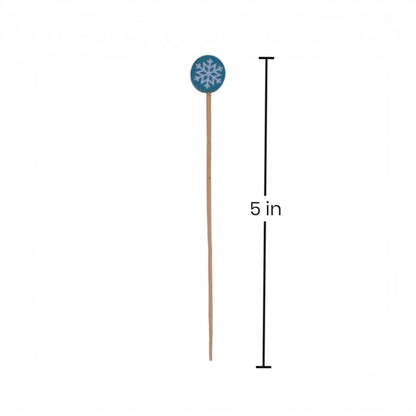 Snowflake Bamboo Skewers, 100 Count