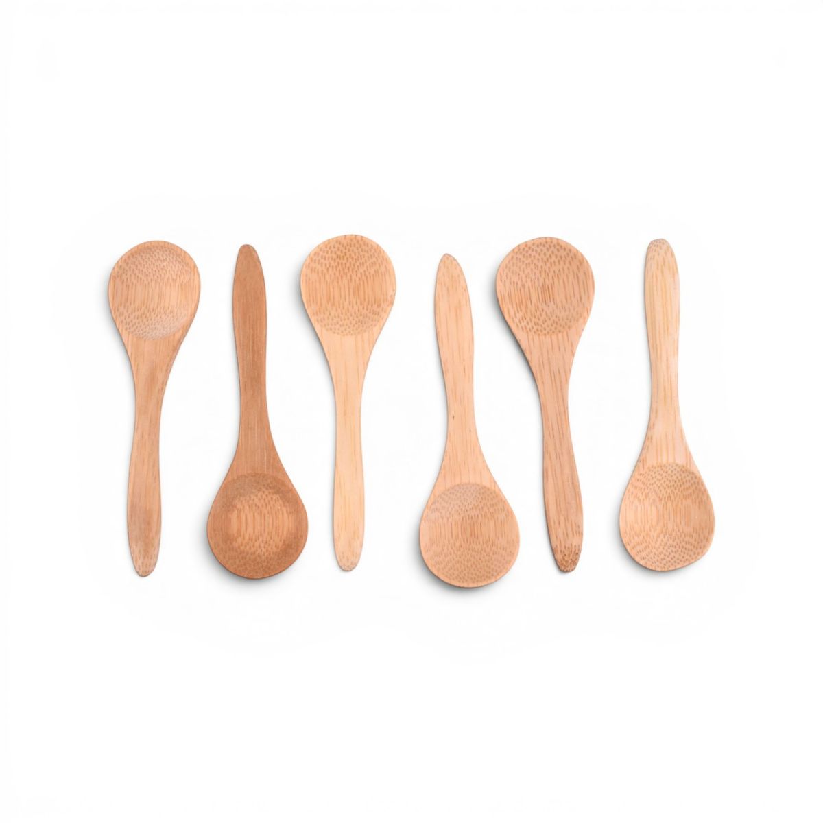 Mini Bamboo Wooden Spoons, Set of 6