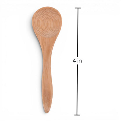 Mini Bamboo Wooden Spoons, Set of 6